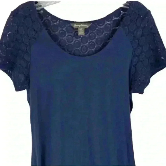 Tommy Bahama Women's Navy Blue Lace Dress Swim Coverup Size Small - Picture 12 of 13